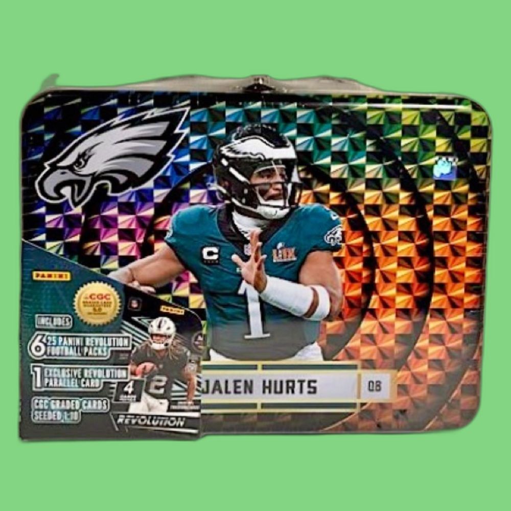 Eagles, Jalen Hurts 2025 Revolution lunch box -New Sealed